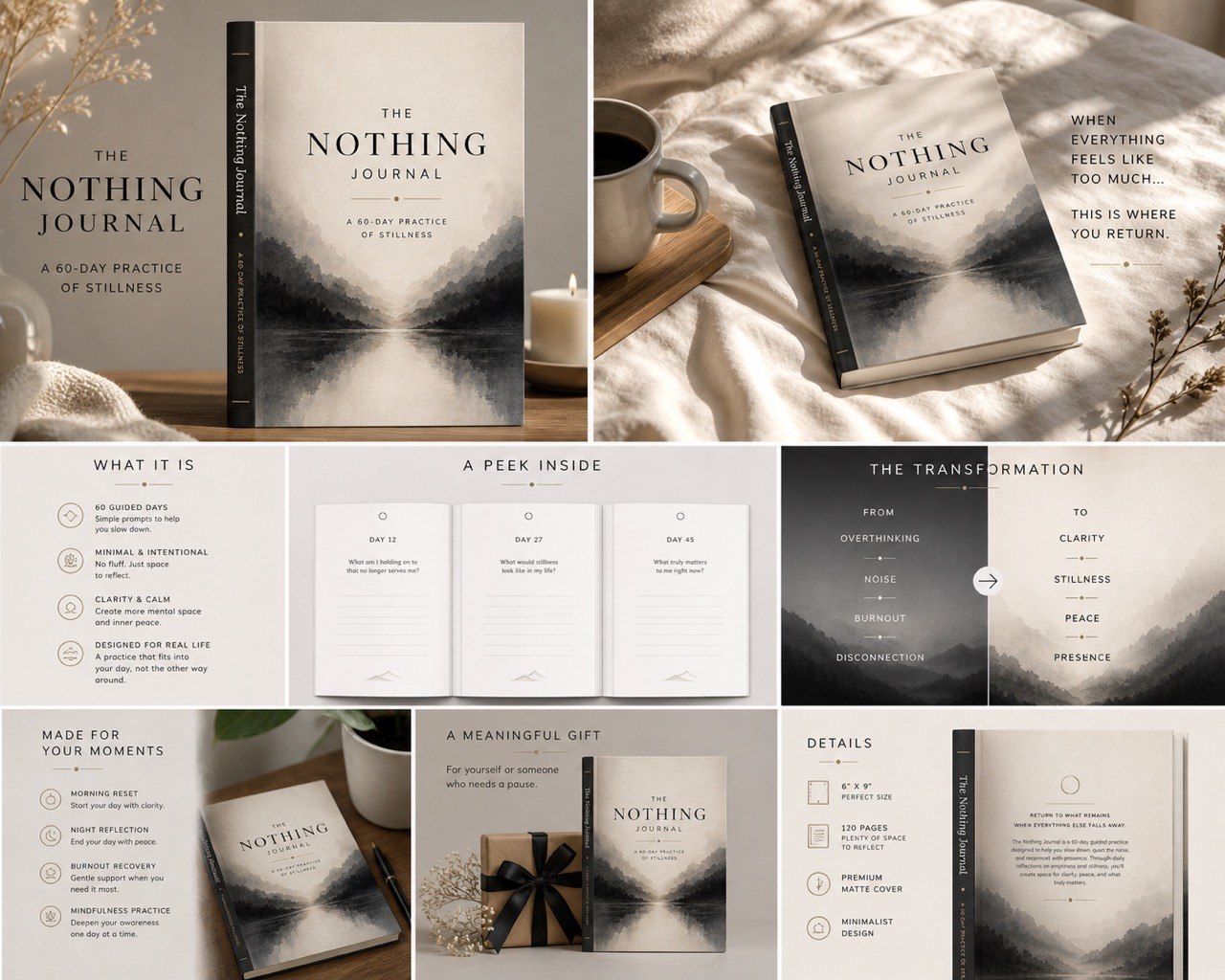 The Nothing Journal lifestyle mockup